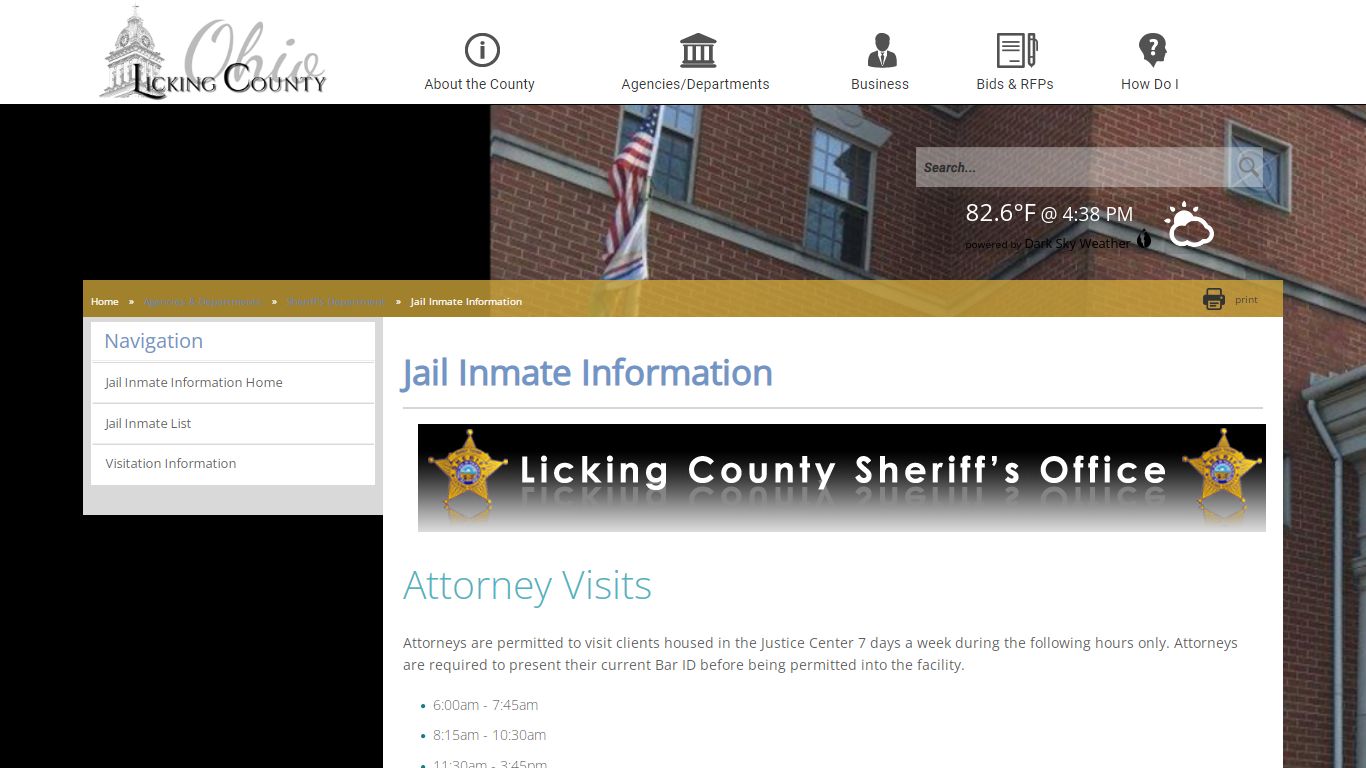 Licking County - Jail Inmate Information